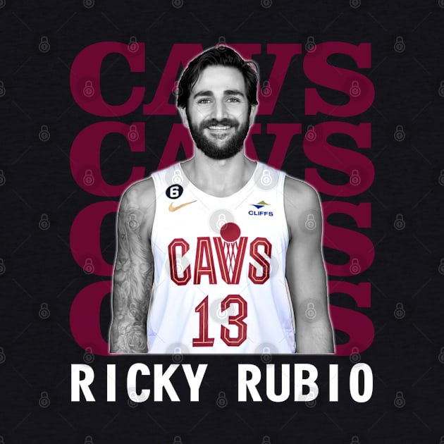 Cleveland Cavaliers Ricky Rubio 13 by Thejockandnerd